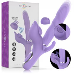 Imagen de BILLIE VIBRADOR MULTIFUNCIÓN RECARGABLE SUCCIONADOR CON PULSADOR MORADO