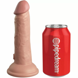 Imagen de KING COCK ELITE DILDO REALISTICO VIBRADOR & SILICONA 15.2 CM