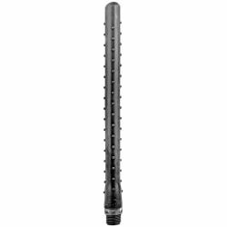 Imagen de ALL BLACK RIDGED DUCHA ANAL SILICONA 27CM