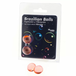 Imagen de TALOKA - BRAZILIAN BALLS GEL EXCITANTE EFECTO VIBRACIÓN 2 BOLAS