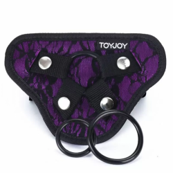 Imagen de TOYJOY STRAP-ON LACE HARNESS VIOLETA