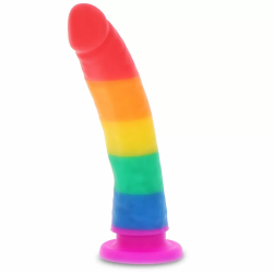 Imagen de PRIDE - DILDO UNICORN DANCER BANDERA LGBT 14,5 CM