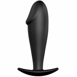 Imagen de PRETTY LOVE PLUG ANAL SILICONA FORMA PENE - NEGRO