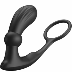 Imagen de WARREN ANILLO & VIBRADOR ANAL NEGRO