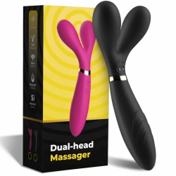 Imagen de YWAND MASAJEADOR & VIBRADOR CABEZA DOBLE NEGRO