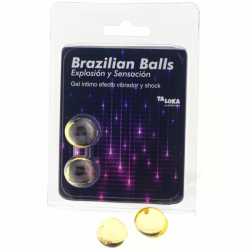 Imagen de TALOKA - BRAZILIAN BALLS GEL EXCITANTE EFECTO VIBRACIÓN Y SHOCK 2 BOLAS