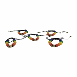 Imagen de PRIDE - PULSERA CON OJO TURCO Y BANDERA LGBT