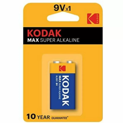 Imagen de KODAK MAX PILA ALCALINA 9V LR61 BLISTER*2