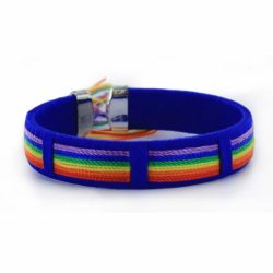 Imagen de PRIDE - PULSERA AZUL BANDERA LGBT