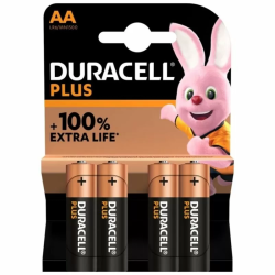 Imagen de DURACELL PLUS POWER 100 PILA ALCALINA AA LR6 BLISTER*4