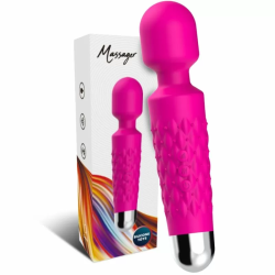 Imagen de POSTMAN MASAJEADOR & VIBRADOR CABEZA FLEXIBLE FUCSIA