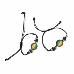 Imagen de PRIDE - PULSERA CIRCULO CENTRAL BANDERA LGBT