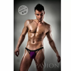 Imagen de SLIP 006 MEN PURPLE CLEAR LINGERIE