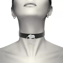 Imagen de COQUETTE CHIC DESIRE CHOKER CUERO VEGANO - DOBLE ANILLA