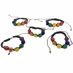 Imagen de PRIDE - PULSERA BOLAS GRANDES BANDERA LGBT