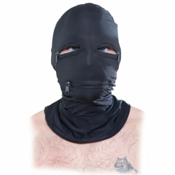 Imagen de FETISH FANTASY SERIES  PASAMONTAÑAS CON CREMALLERAS NEGRO