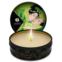 Imagen de SHUNGA MINI CARESS BY CANDELIGHT VELA MASAJE TÉ VERDE 30ML