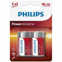 Imagen de PHILIPS POWER ALKALINE PILA C LR14 BLISTER*2