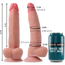 Imagen de ROCKARMY DUAL DENSITY LEOPARD DILDO REALISTA 23 CM