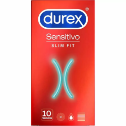 Imagen de DUREX SENSITIVO SLIM FIT 10 UNIDADES