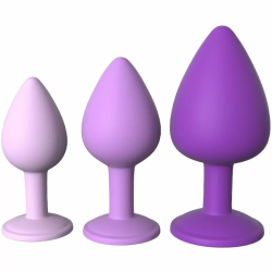 Imagen de FANTASY FOR HER  SET PLUG ANAL VIOLETA