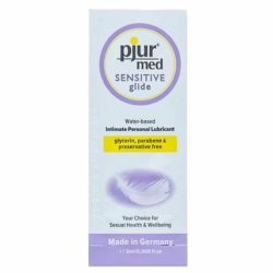 Imagen de PJUR MED SENSITIVE GLIDE LUBRICANTE BASE AGUA 2 ML