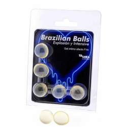 Imagen de TALOKA - BRAZILIAN BALLS GEL EXCITANTE EFECTO FRIO Y VIBRACIÓN 5 BOLAS