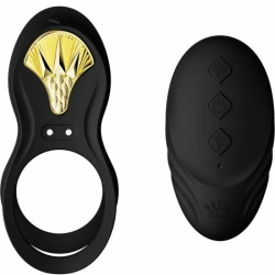 Imagen de ZOLO BAYEK ANILLO VIBRADOR CONTROL REMOTO PAREJAS NEGRO