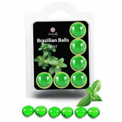 Imagen de SECRETPLAY SET 6 BRAZILIANS BALLS MENTA