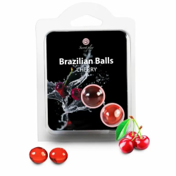 Imagen de SECRETPLAY BRAZILIAN BALLS CEREZA SET 2 BOLAS