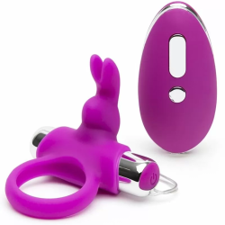 Imagen de HAPPY RABBIT ANILLO VIBRADOR CONTROL REMOTO LILA