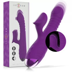 Imagen de IGGY VIBRADOR MULTIFUNCIÓN RECARGABLE UP & DOWN CON ESTIMULADOR DE CLITORIS MORADO