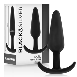 Imagen de BLACK&SILVER - KAEL PLUG ANAL SILICONA CON ASA MEDIANO