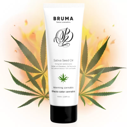 Imagen de BRUMA - GEL DESLIZANTE CON ACEITE DE SEMILLA EFECTO CALOR SABOR CANNABIS 100 ML