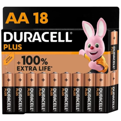 Imagen de DURACELL PLUS POWER 100 PILA ALCALINA AA LR6 BLISTER*18