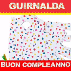 Imagen de GUIRNALDA BUON COMPLEANNO (Cartulina 220gr)