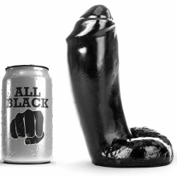 Imagen de ALL BLACK DILDO REALISTICO 18CM