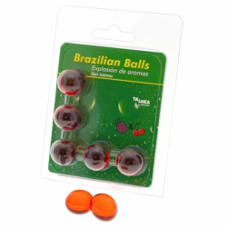 Imagen de TALOKA - BRAZILIAN BALLS GEL ÍNTIMO FRESA & CEREZA 5 BOLAS