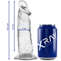 Imagen de XRAY CLEAR DILDO TRANSPARENTE 16.5CM X 4CM