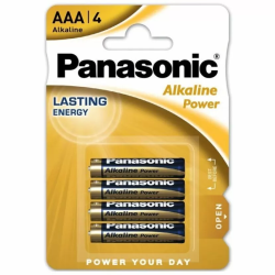 Imagen de PANASONIC BRONZE PILA ALCALINA AAA LR03 BLISTER*4