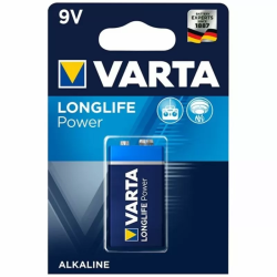 Imagen de VARTA LONGLIFE POWER PILA ALCALINA 9V LR61 BLISTER*1