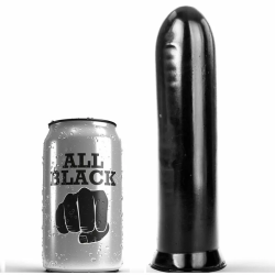 Imagen de ALL BLACK DILDO NEGRO 19CM