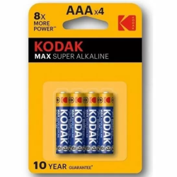 Imagen de KODAK MAX SUPER PILA ALCALINA AA LR6 BLISTER*4