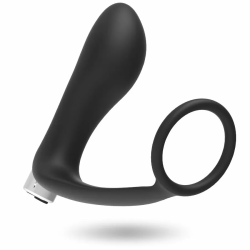 Imagen de ADDICTED TOYS VIBRADOR PROSTÁTICO RECARGABLE NEGRO