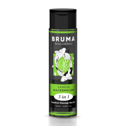 Imagen de BRUMA - ACEITE DE MASAJE PREMIUM EFECTO CALOR SABOR SANDÍA 3 EN 1 - 100 ML