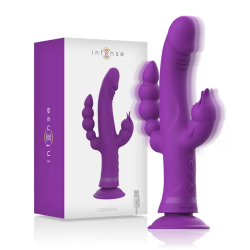 Imagen de INTENSE - CASANOVA VIBRADOR RABBIT SILICONA TRIPLE MOTOR MORADO