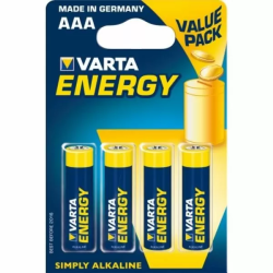 Imagen de VARTA ENERGY PILA ALCALINA AAA LR03 BLISTER*4