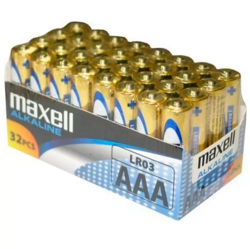 Imagen de MAXELL PILA ALCALINA AAA LR03 PACK*32 PILAS