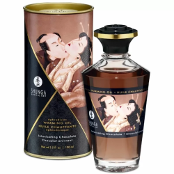 Imagen de SHUNGA ACEITE MASAJE EFECTO CALOR SABOR INTENSO CHOCOLATE 100 ML