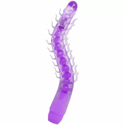 Imagen de FLEXI VIBE SENSUAL SPINE BENDABLE VIBRATING DILDO LILA 23.5 CM